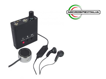 Microfono da muro MIC-BLACKcon REC