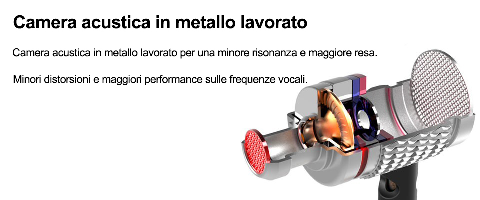 Auricolari MicrospieItalia MT1 struttura in metallo