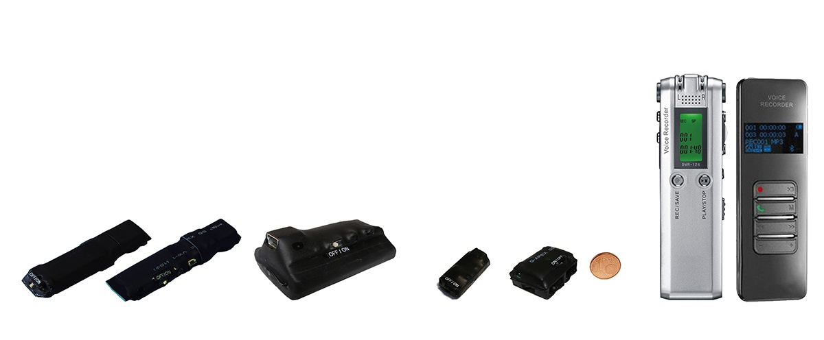 microregistratori audio professionali con microfoni spia sensibilissimi